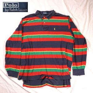 Polo Ralph Lauren Polo Shirt Long Sleeve Striped XXL